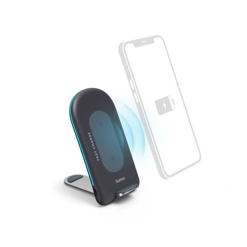 Load image into Gallery viewer, Hama wireless charger set qi-fc15s 15w draadloos smartphone-oplaadstation gr
