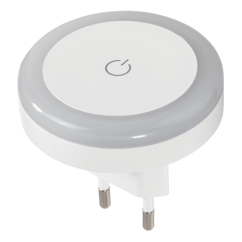 Afbeelding laden in galerijviewer, Hama led-nachtlampje touch switch voor stopcontact aanraakknop warm licht