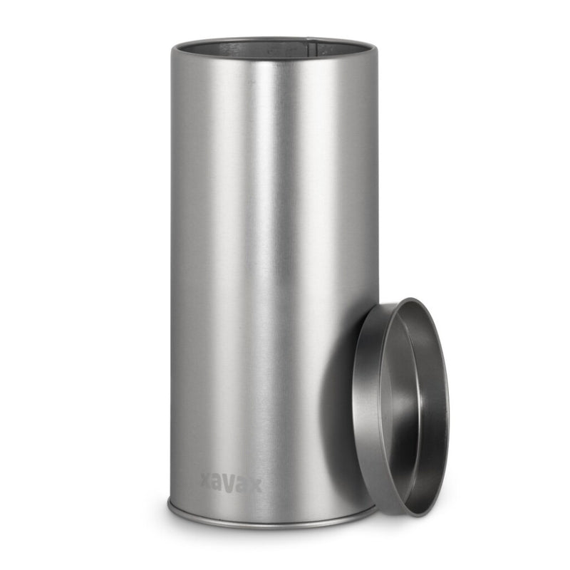 Load image into Gallery viewer, Xavax koffiepad-blik voor bewaren van 20 senseo-pads etc. metaal zilver