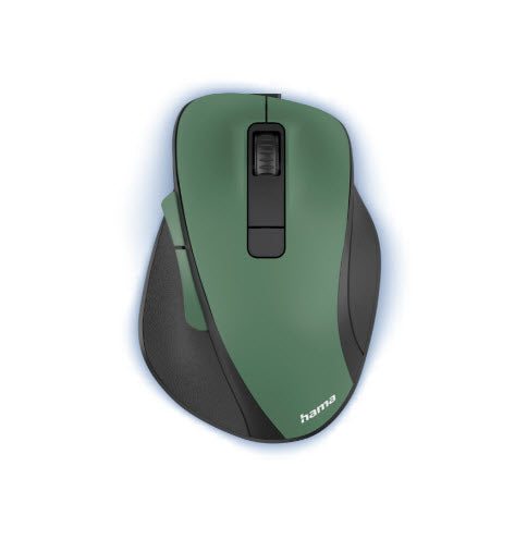 Load image into Gallery viewer, Hama optische draadloze muis 6 knoppen mw-500 recharge accu ergo. bosgroen
