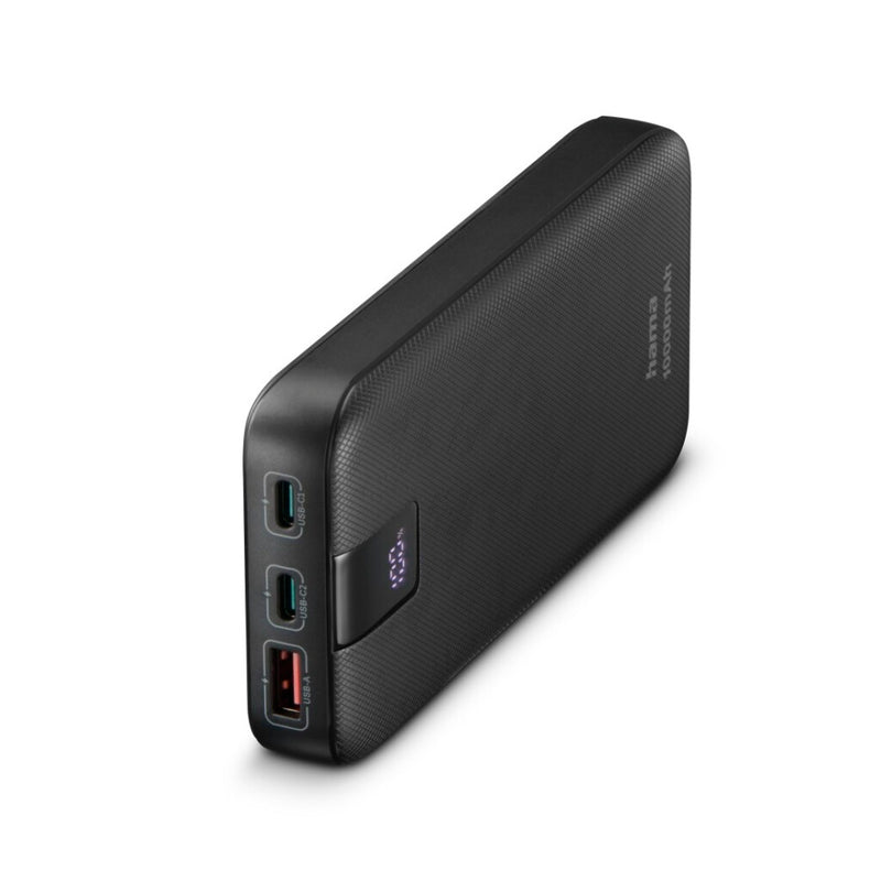Load image into Gallery viewer, Hama power pack pd 10 10000mah 3 uitgangen: 2x usb-c 1x usb-a antraciet