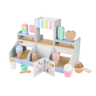 Afbeelding laden in galerijviewer, Fisher-price ijssalon speelgoed speelset voor kinderen - fantasierijk spelen.