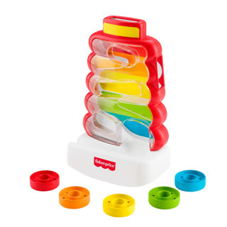 Afbeelding laden in galerijviewer, Fisher-price rollende ringen in wiebelende stapeltoren