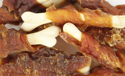 Load image into Gallery viewer, Wanpy Oven-roasted chicken jerky calcium bone twists