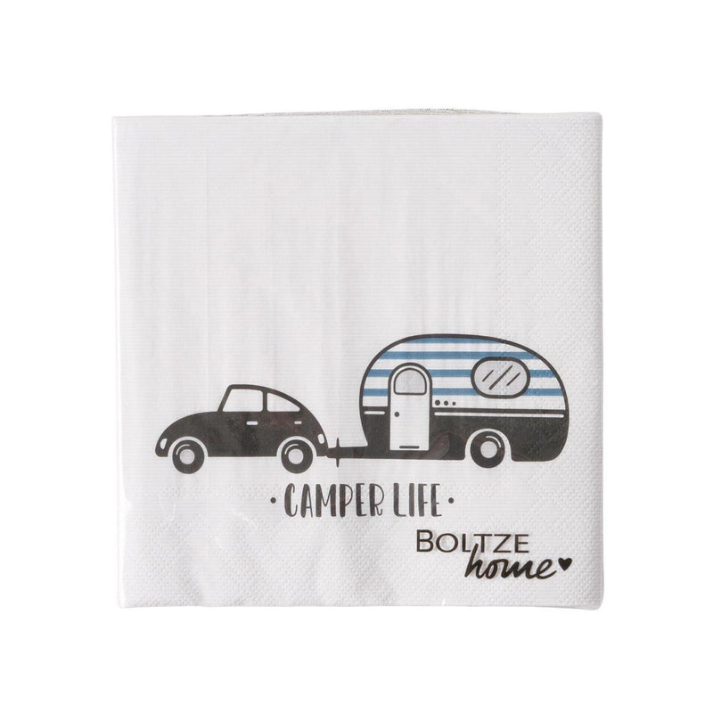Afbeelding laden in galerijviewer, Boltze home servetten camper 16,5x16,5x3cm 2 assorti
