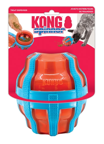 Load image into Gallery viewer, Kong Treat spinner voer snack dispenser oranje blauw