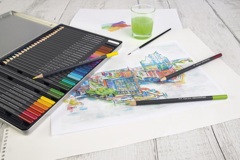 Load image into Gallery viewer, Eberhard faber ef-516036 aquarelpotlood metalen etui a 36 stuks