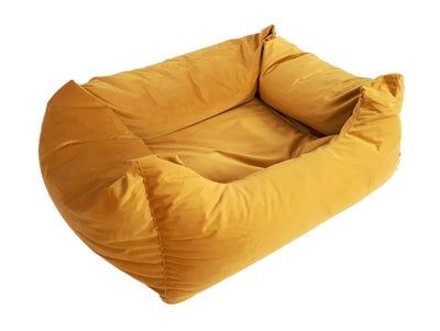 Load image into Gallery viewer, Madison Friends hondenmand velvet geel