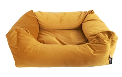 Load image into Gallery viewer, Madison Friends hondenmand velvet geel