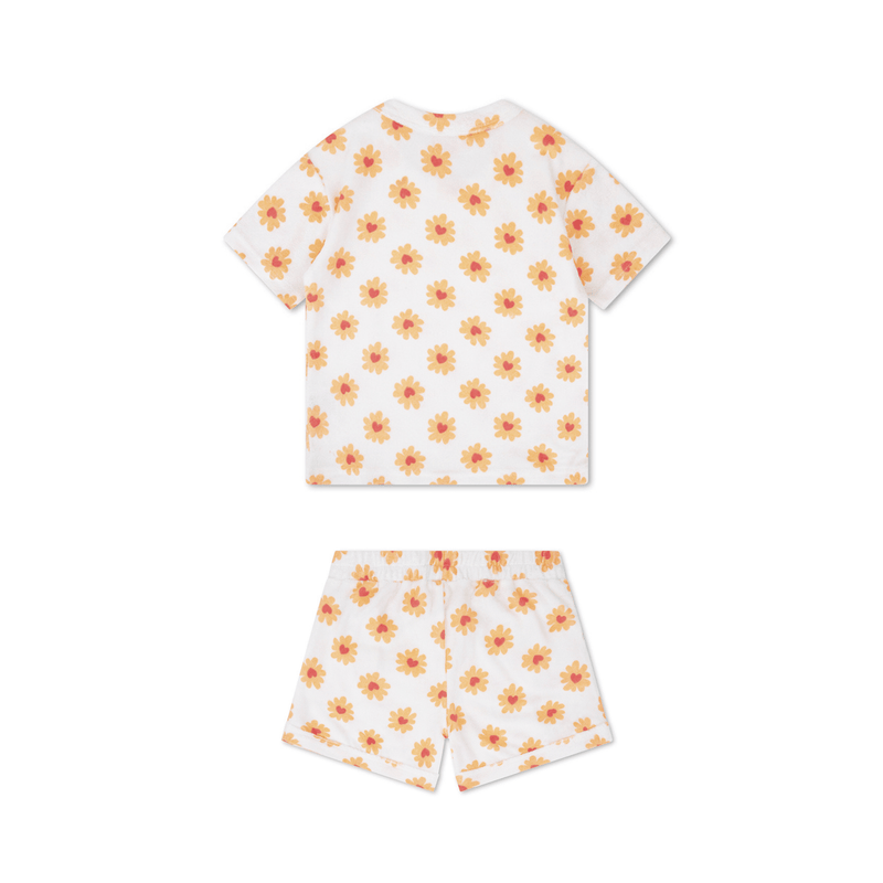 Cargue la imagen en el visor de la galería, Floral love | meerkleurig meisjes set strand - terry