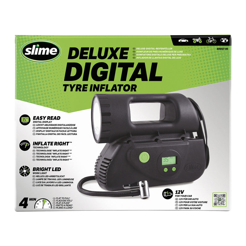 Load image into Gallery viewer, Slime deluxe 12v digitale bandenpomp compressor