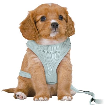 Load image into Gallery viewer, Trixie hondentuig junior puppy softtuig met riem mintgroen