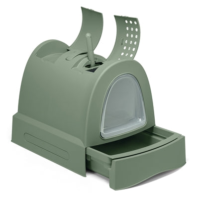 Load image into Gallery viewer, Imac Kattenbak zuma met schuiflade groen