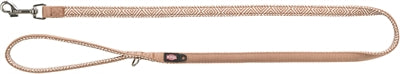 Load image into Gallery viewer, Trixie Hondenriem boho ruiten premium met neopreen karamel