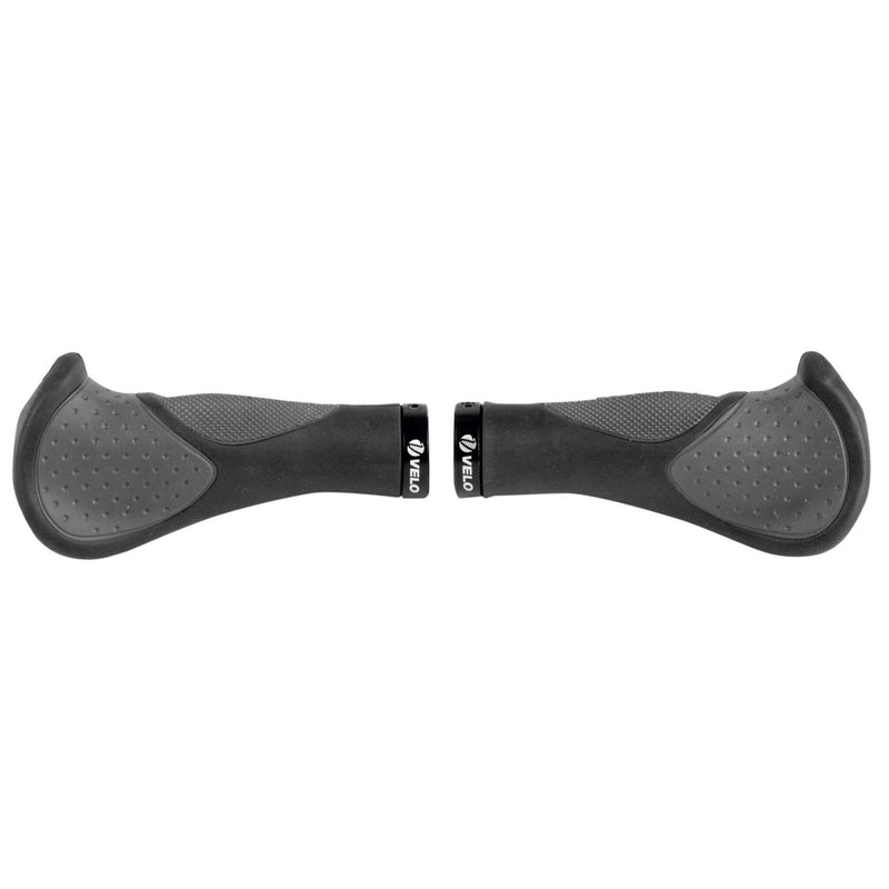 Afbeelding laden in galerijviewer, Velo handvatset comfort 3d--gel 135 92mm zwart grijs