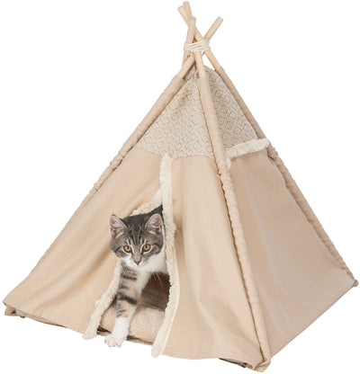 Chargez l'image dans la visionneuse de la galerie, Trixie kattenmand tipi boho beige
