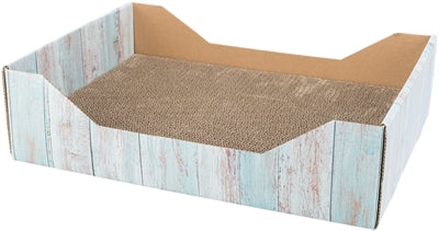 Load image into Gallery viewer, Trixie krabmand karton catnip turquoise