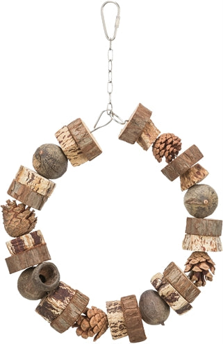 Load image into Gallery viewer, Trixie ringschommel hout dennenappels naturel