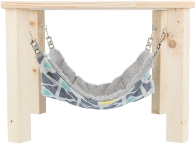 Afbeelding laden in galerijviewer, Trixie schuilplaats met hangmat sunny assorti grijs
