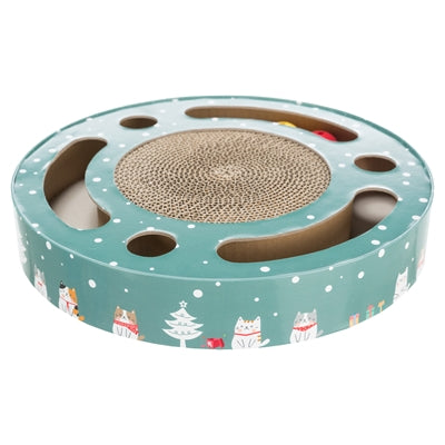 Load image into Gallery viewer, Trixie Xmas krabtrommel krabmat met speeltjes