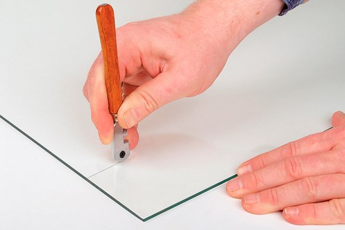 Load image into Gallery viewer, Wolfcraft glassnijder | profi | met houten handvat | 1 stuk - 4109000