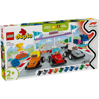 Chargez l'image dans la visionneuse de la galerie, Lego duplo town 10445 f1 team racewagens en coureurs