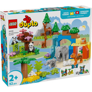 Afbeelding laden in galerijviewer, Lego duplo town 10446 3-in-1 families van wilde dieren
