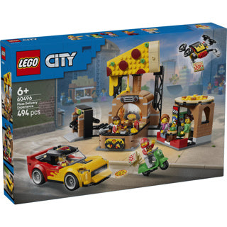 Afbeelding laden in galerijviewer, Lego city pizzacentrale met voertuigen pizza speelgoed voor kinderen 60496