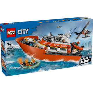 Afbeelding laden in galerijviewer, Lego city exploration - kustwacht reddingsboot - met helikopter