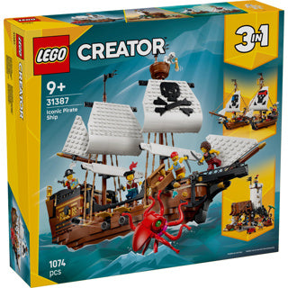 ギャラリービューアに画像をロードする, Lego creator 3in1 klassiek piratenschip piraten boot speelgoed voor kinderen 31387