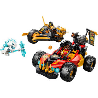 Afbeelding laden in galerijviewer, Lego ninjago 71864 kai en cole's combivoertuigen
