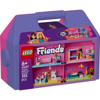 Afbeelding laden in galerijviewer, Lego friends creatieve poppenhuiskoffer poppenhuis met poppetjes speelgoed voor kinderen 42697