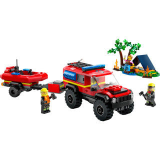 Load image into Gallery viewer, Lego LEGO City 60412 4X4 Brandweerauto met Reddingsboot