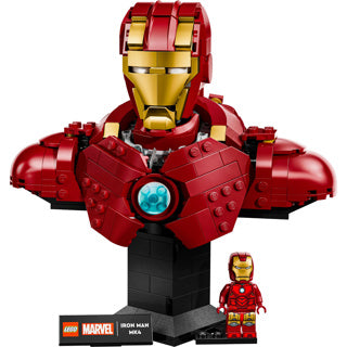 Afbeelding laden in galerijviewer, Lego super heroes marvel 76327 iron man mk4 buste