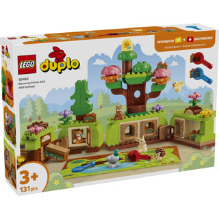Chargez l'image dans la visionneuse de la galerie, Lego duplo ontdekkingsbos met wilde dieren speelgoed voor kinderen en kinderkamer decoratie 10480