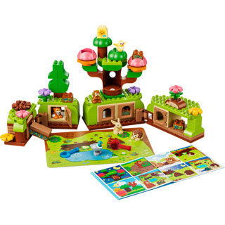 Chargez l'image dans la visionneuse de la galerie, Lego duplo ontdekkingsbos met wilde dieren speelgoed voor kinderen en kinderkamer decoratie 10480