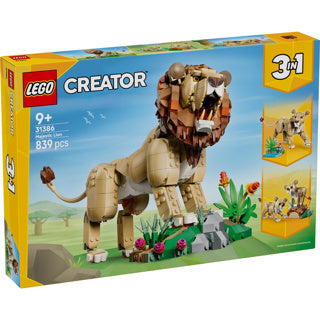 ギャラリービューアに画像をロードする, Lego creator 3in1 wilde dieren: majestueuze leeuw speelgoed voor kinderen met dieren figuren 31386