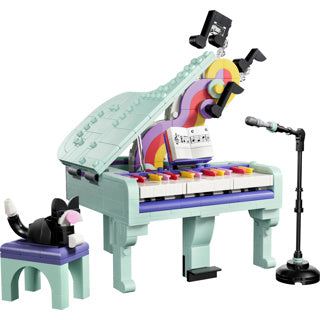 ギャラリービューアに画像をロードする, Lego creator 3in1 piano met kat en radio en platenspeler speelgoed voor kinderen 31392