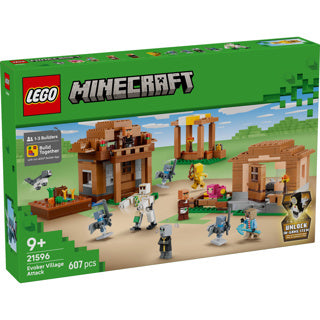 Chargez l'image dans la visionneuse de la galerie, Lego minecraft oproeper dorpsaanval speelgoed voor kinderen met 11 figuren uit de videogame 21596