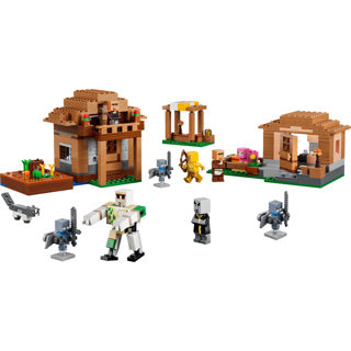 Chargez l'image dans la visionneuse de la galerie, Lego minecraft oproeper dorpsaanval speelgoed voor kinderen met 11 figuren uit de videogame 21596