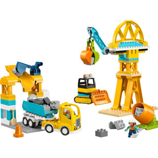 Chargez l'image dans la visionneuse de la galerie, Lego duplo town 10476 - bouwplaats - meisjes en jongens - multicolor