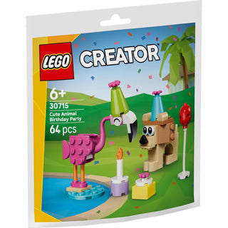 Afbeelding laden in galerijviewer, Lego creator - schattige dierenverjaardag constructiespeelgoed (30715)