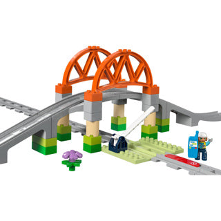 Afbeelding laden in galerijviewer, Lego duplo town 10426 treinbrug en rails uitbreidingsset