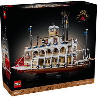 ギャラリービューアに画像をロードする, Lego ideas stoomboot bouwpakket voor volwassenen - 21356
