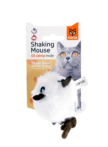 Load image into Gallery viewer, Fofos shaking muis met geluid wit