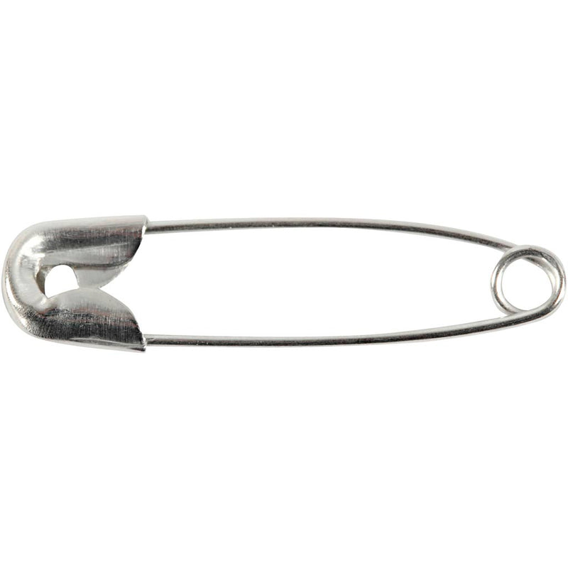 Load image into Gallery viewer, Creativ company https: www.cchobby.nl veiligheidsspelden-l-22-mm-dikte-0-6-mm-zilver-100-stuk-1-doos