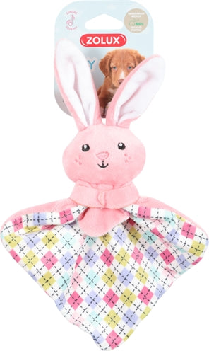Load image into Gallery viewer, Zolux Puppy tiny pluche konijn knuffeldoekje roze