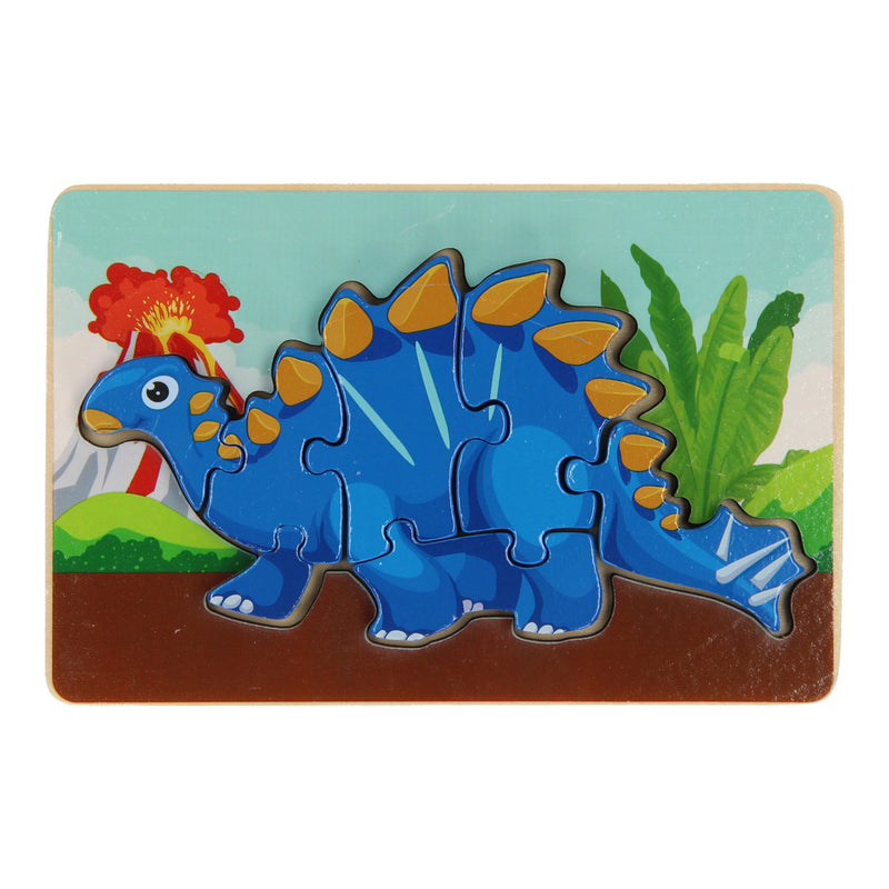 Load image into Gallery viewer, Houten Legpuzzel Dino, 7st.