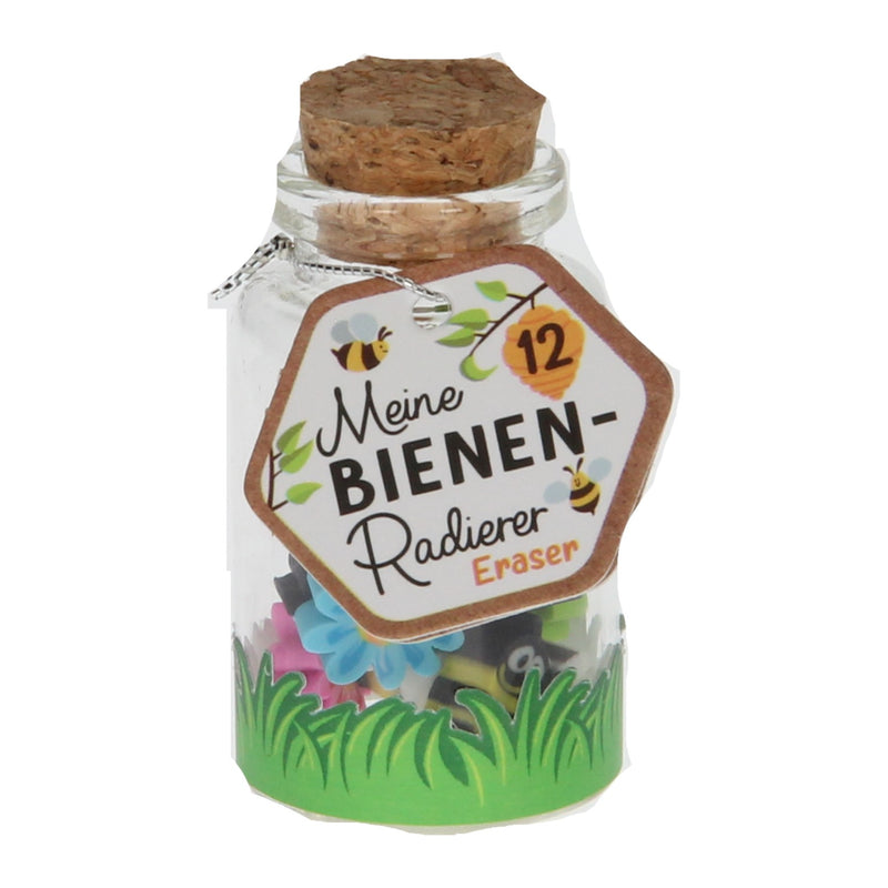 Load image into Gallery viewer, Mini gummetjes bijenvrienden in glas, 12st.