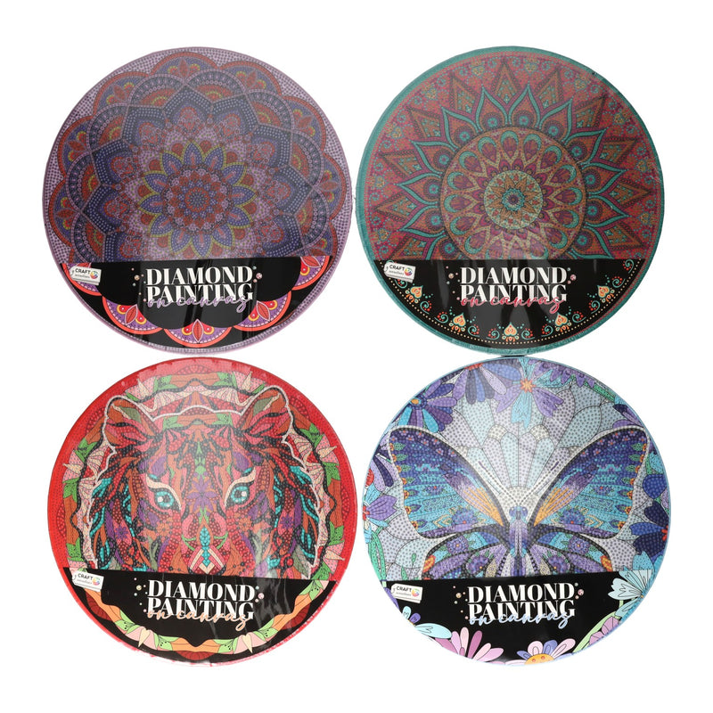 Chargez l'image dans la visionneuse de la galerie, Diamond painting rond 30x30cm, set van 8 canvassen